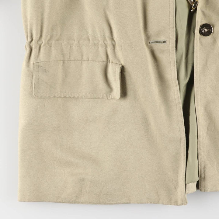 Burberry's half coat for women, size L polyester Beige type Vintage Second Hand