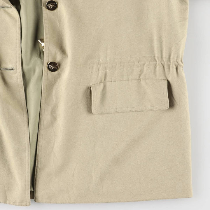Burberry's half coat for women, size L polyester Beige type Vintage Second Hand