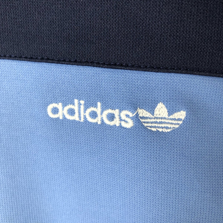 80'S Adidas adidas jersey hoodie track jacket men's XXL equivalent vintage cotton navy blue type Vintage Second Hand