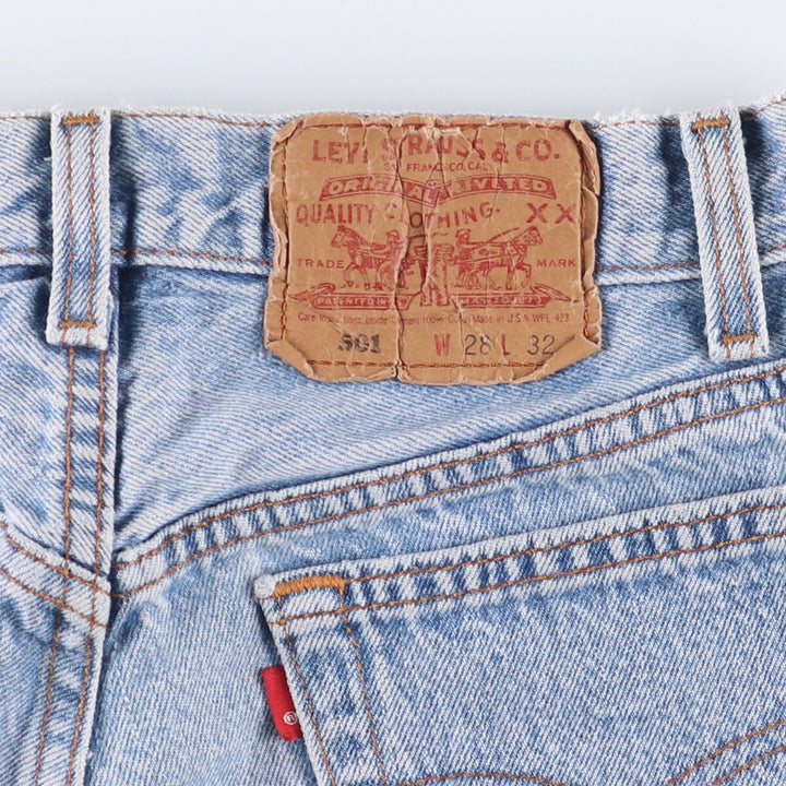 90'S Levi's 501-0115 Straight Denim Pants Made in USA Women's M (w27) Vintage cotton blue type Vintage Second Hand