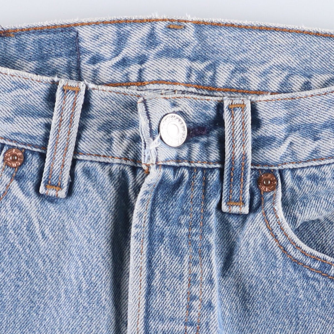 90'S Levi's 501-0115 Straight Denim Pants Made in USA Women's M (w27) Vintage cotton blue type Vintage Second Hand