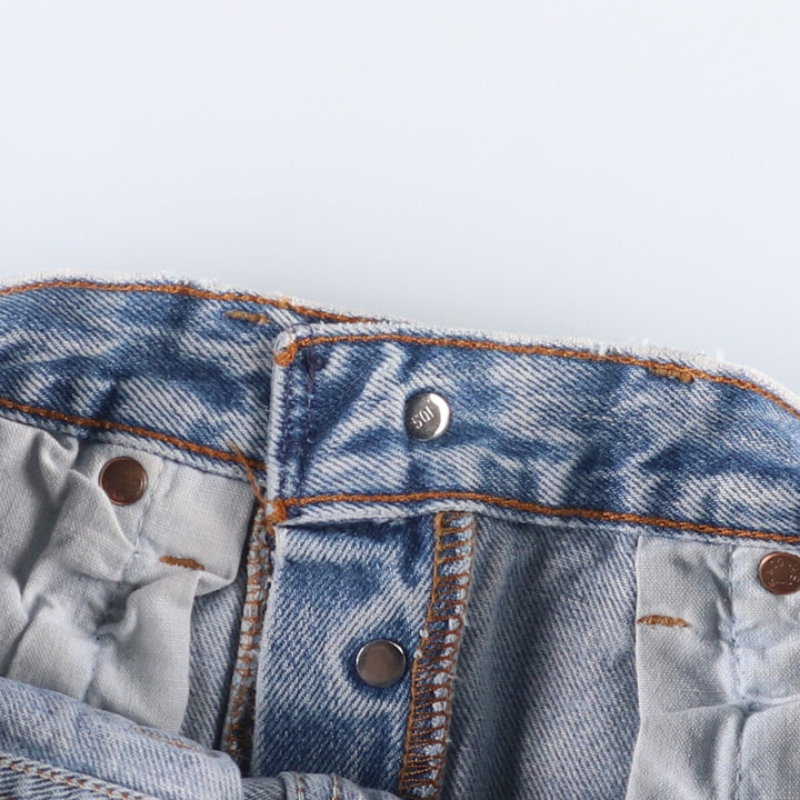 90'S Levi's 501-0115 Straight Denim Pants Made in USA Women's M (w27) Vintage cotton blue type Vintage Second Hand