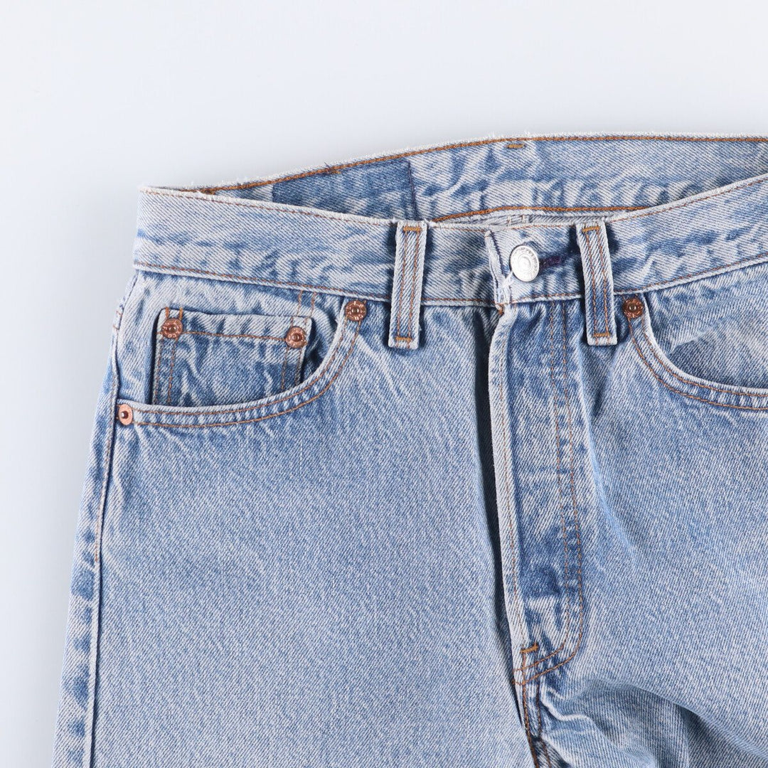 90'S Levi's 501-0115 Straight Denim Pants Made in USA Women's M (w27) Vintage cotton blue type Vintage Second Hand