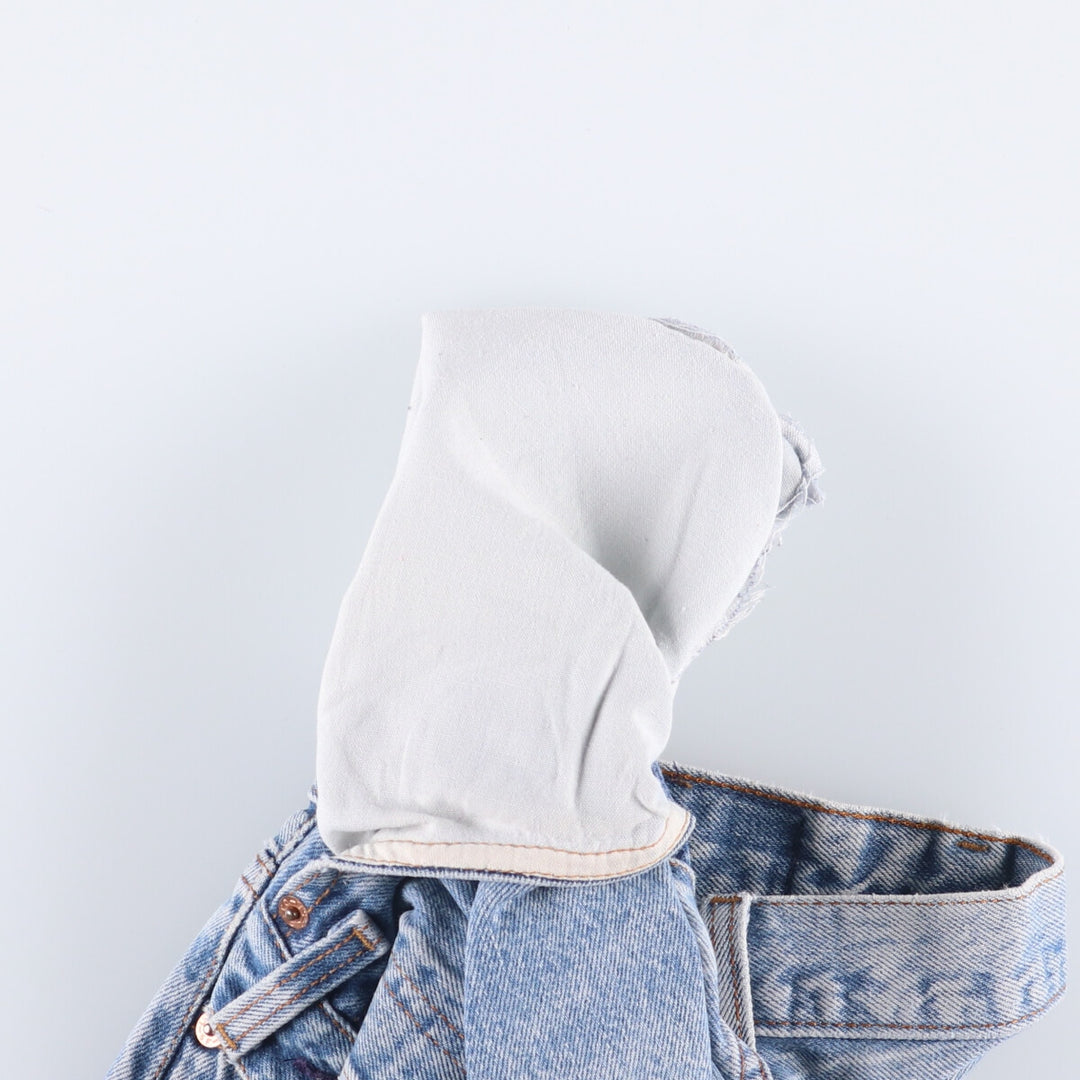 90'S Levi's 501-0115 Straight Denim Pants Made in USA Women's M (w27) Vintage cotton blue type Vintage Second Hand