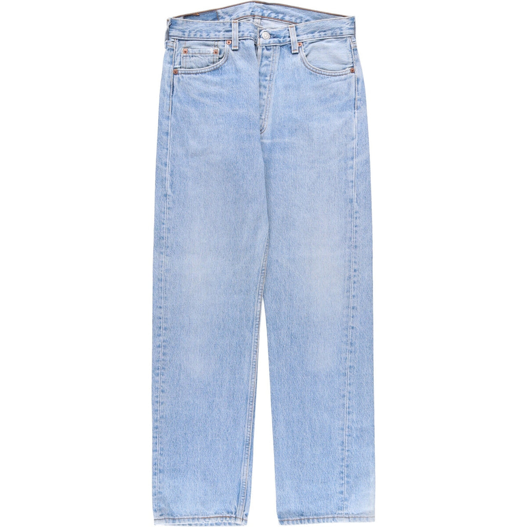 90'S Levi's 501-0193 Straight Denim Pants Made in USA Men's W29 Vintage cotton Blue type light blue Vintage Second Hand