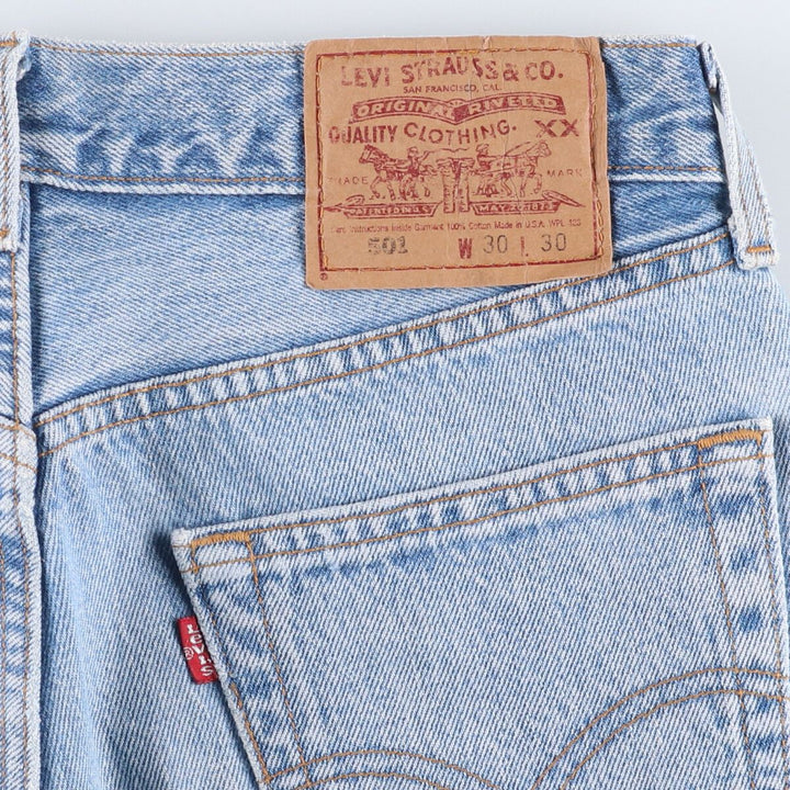 90'S Levi's 501-0193 Straight Denim Pants Made in USA Men's W29 Vintage cotton Blue type light blue Vintage Second Hand