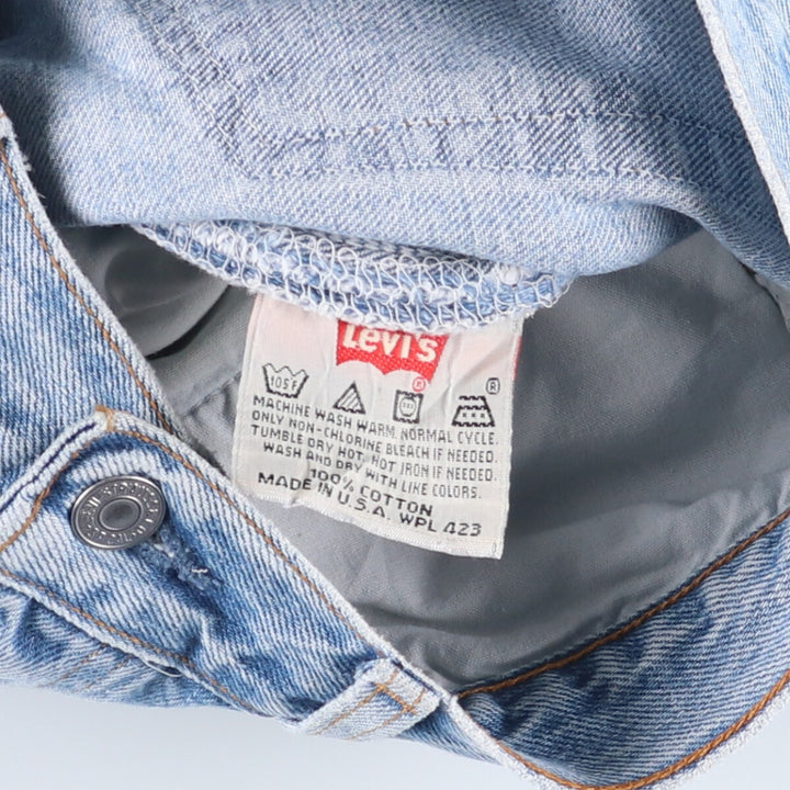 90'S Levi's 501-0193 Straight Denim Pants Made in USA Men's W29 Vintage cotton Blue type light blue Vintage Second Hand