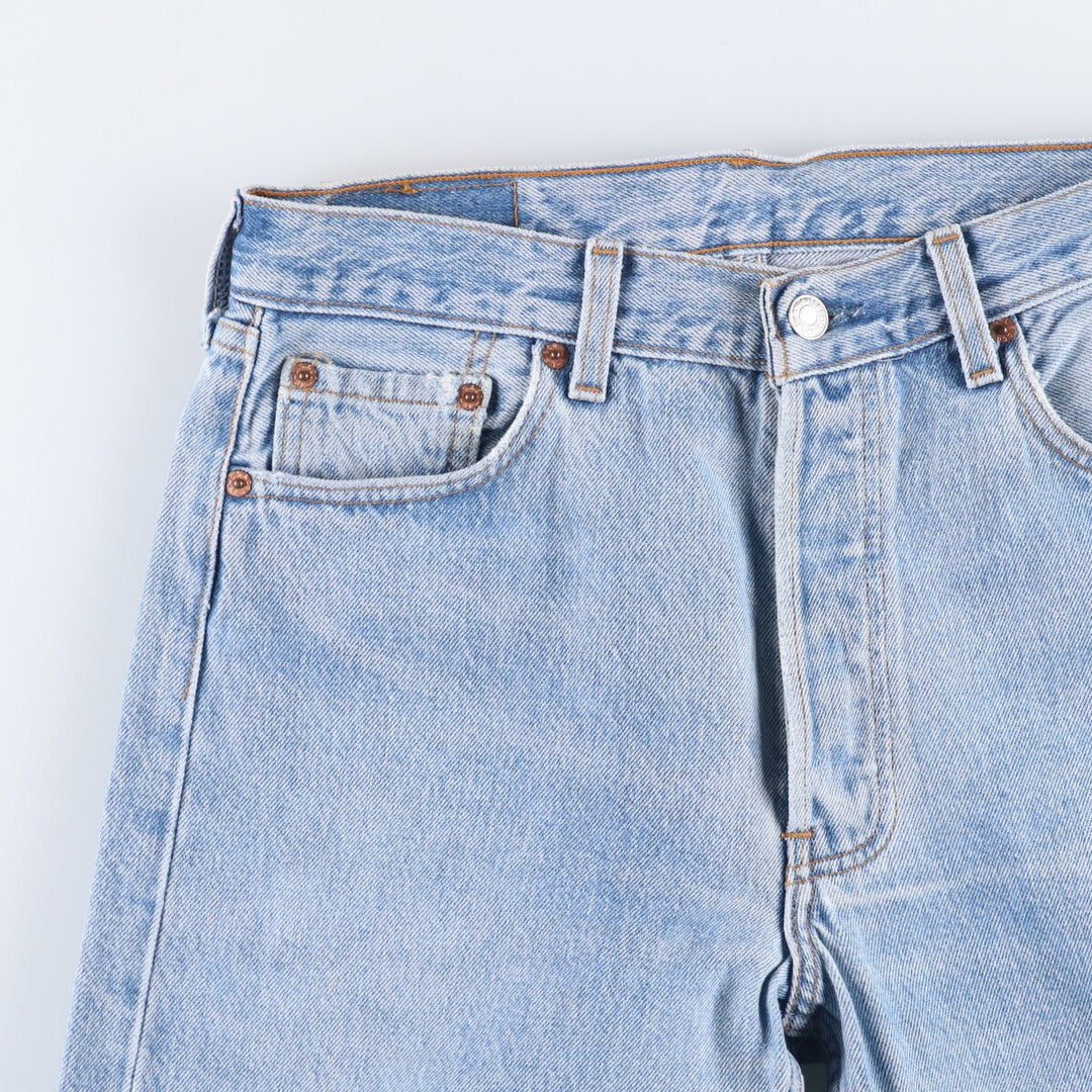 90'S Levi's 501-0193 Straight Denim Pants Made in USA Men's W29 Vintage cotton Blue type light blue Vintage Second Hand