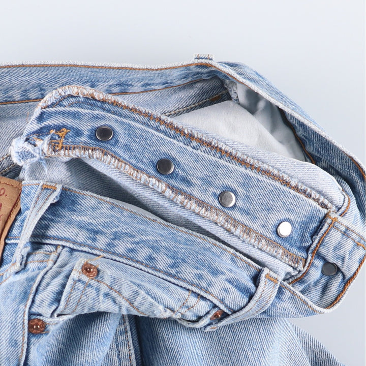 90'S Levi's 501-0193 Straight Denim Pants Made in USA Men's W29 Vintage cotton Blue type light blue Vintage Second Hand