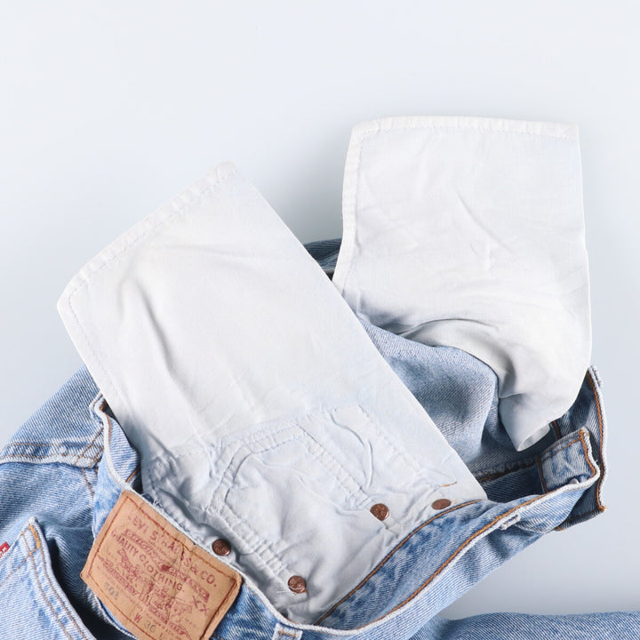 90'S Levi's 501-0193 Straight Denim Pants Made in USA Men's W29 Vintage cotton Blue type light blue Vintage Second Hand