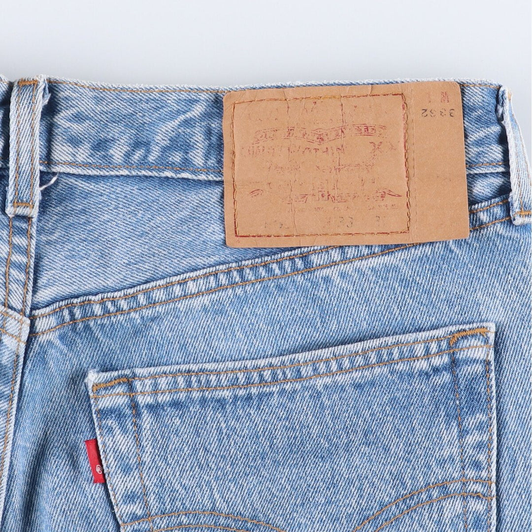 90'S Levi's 501-0193 Straight Denim Pants Made in USA Men's W32 Vintage cotton Blue type light blue Vintage Second Hand