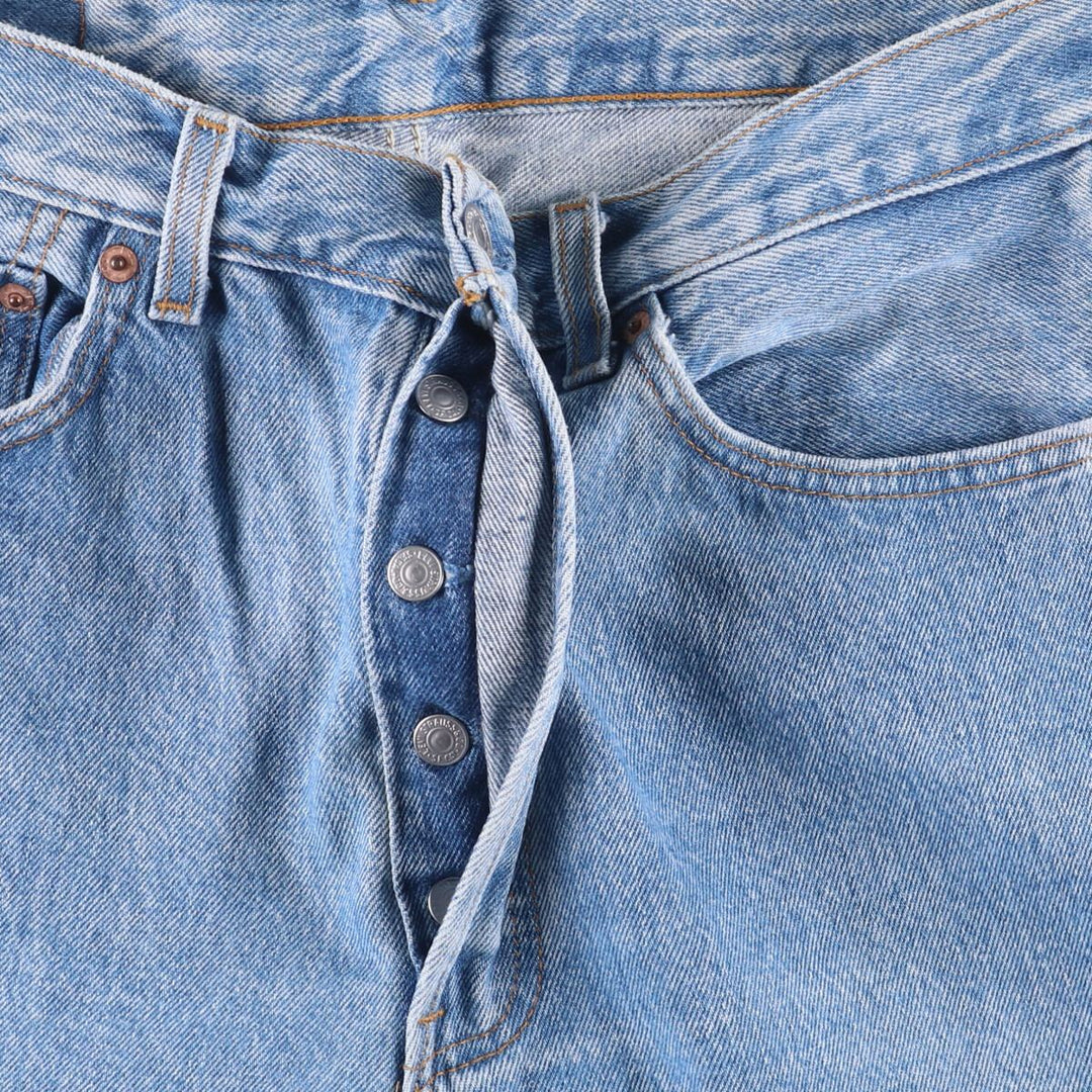 90'S Levi's 501-0193 Straight Denim Pants Made in USA Men's W32 Vintage cotton Blue type light blue Vintage Second Hand