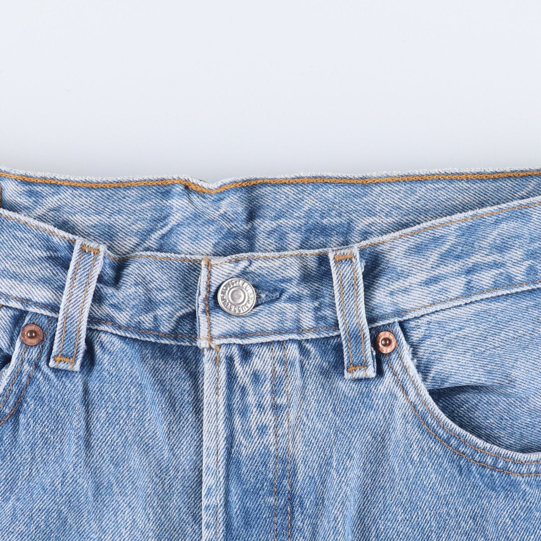 90'S Levi's 501-0193 Straight Denim Pants Made in USA Men's W32 Vintage cotton Blue type light blue Vintage Second Hand