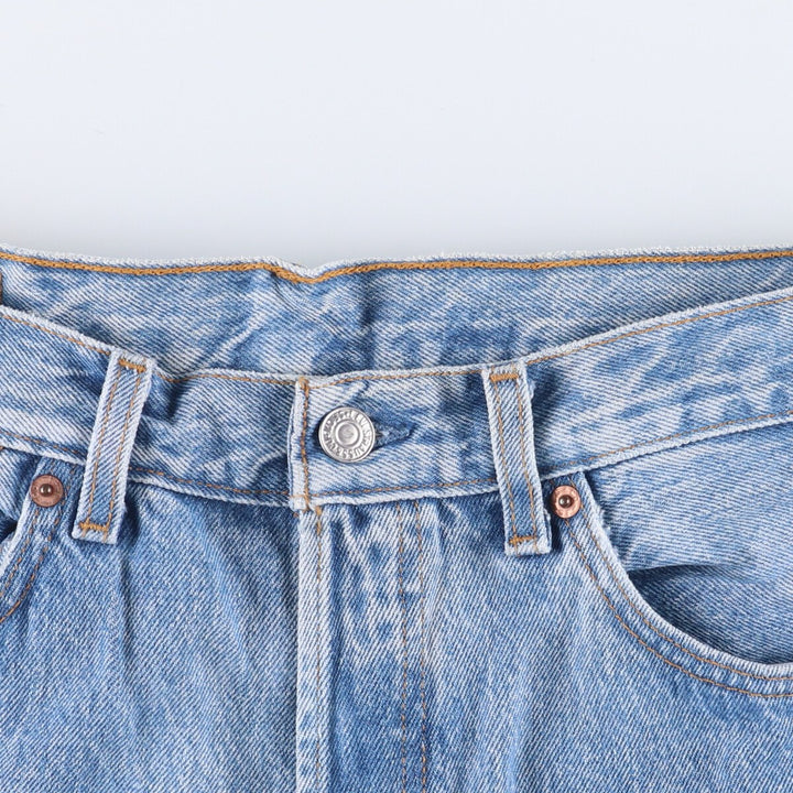 90'S Levi's 501-0193 Straight Denim Pants Made in USA Men's W32 Vintage cotton Blue type light blue Vintage Second Hand