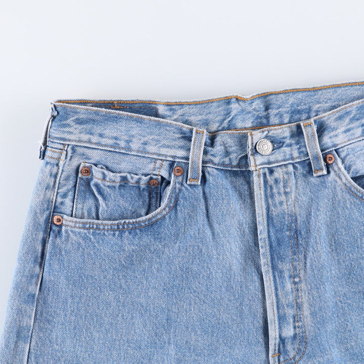 90'S Levi's 501-0193 Straight Denim Pants Made in USA Men's W32 Vintage cotton Blue type light blue Vintage Second Hand