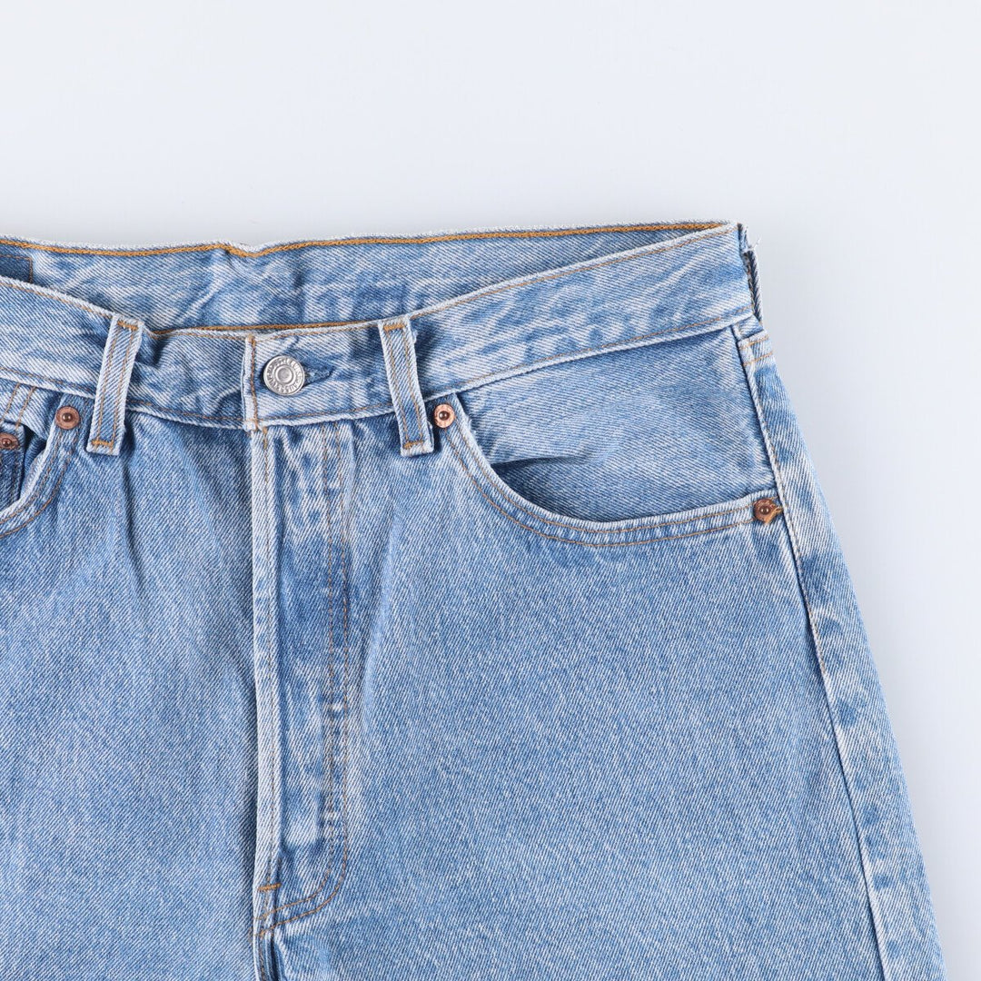 90'S Levi's 501-0193 Straight Denim Pants Made in USA Men's W32 Vintage cotton Blue type light blue Vintage Second Hand