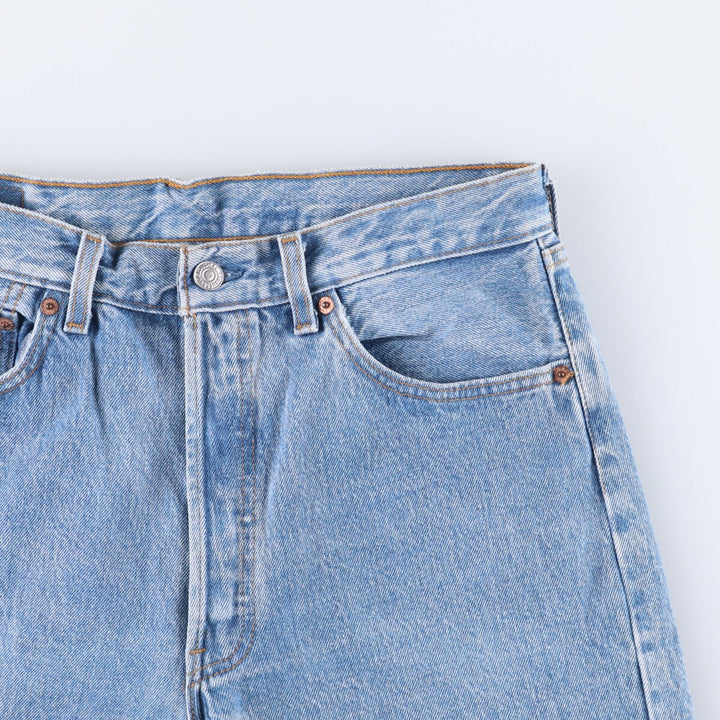 90'S Levi's 501-0193 Straight Denim Pants Made in USA Men's W32 Vintage cotton Blue type light blue Vintage Second Hand