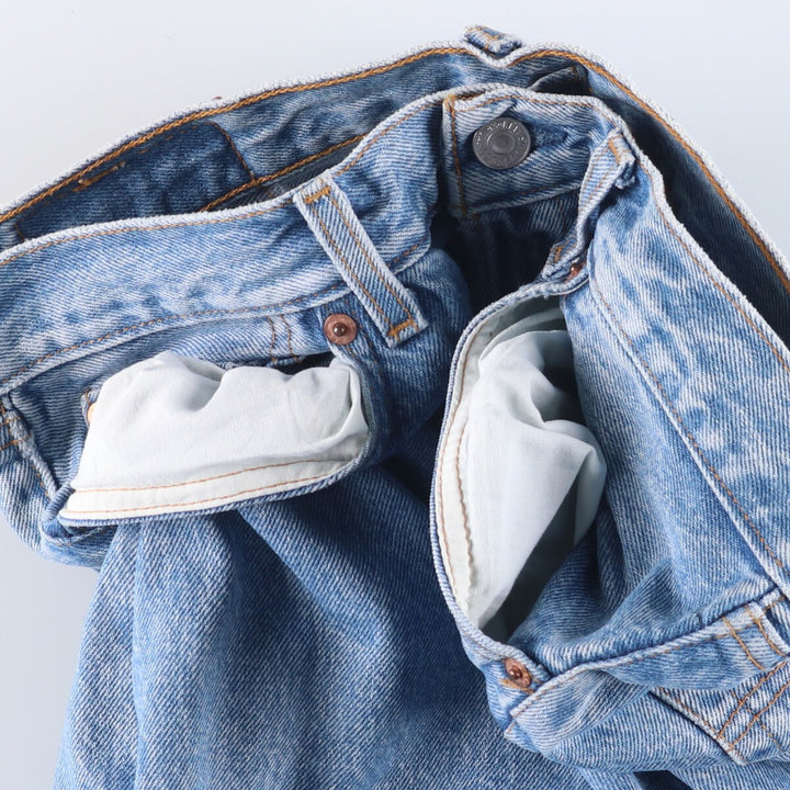 90'S Levi's 501-0193 Straight Denim Pants Made in USA Men's W32 Vintage cotton Blue type light blue Vintage Second Hand