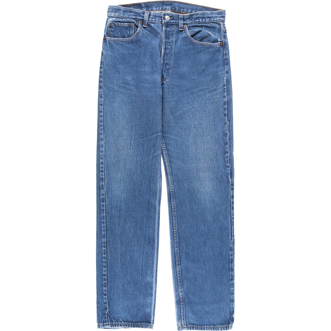 90'S Levi's 501-0115 Straight Denim Pants Made in USA Men's W32 Vintage cotton blue type Vintage Second Hand