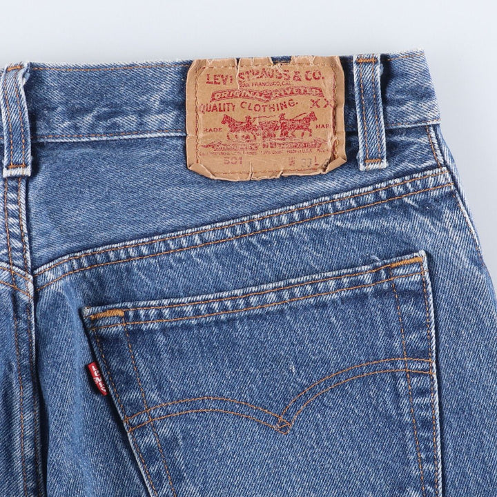 90'S Levi's 501-0115 Straight Denim Pants Made in USA Men's W32 Vintage cotton blue type Vintage Second Hand