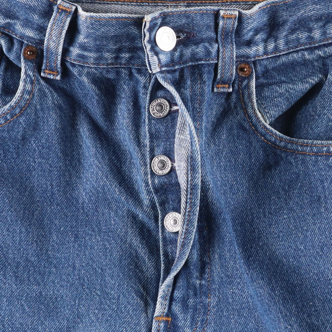 90'S Levi's 501-0115 Straight Denim Pants Made in USA Men's W32 Vintage cotton blue type Vintage Second Hand