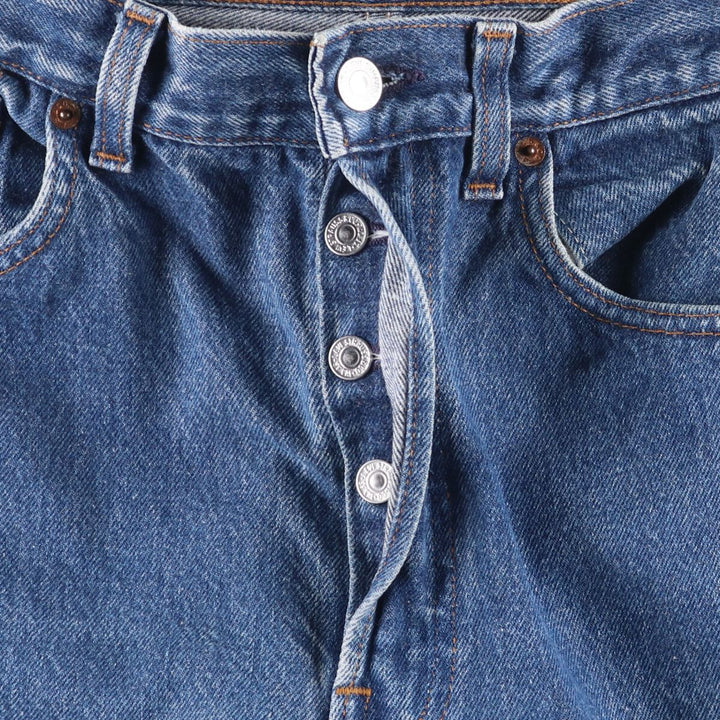 90'S Levi's 501-0115 Straight Denim Pants Made in USA Men's W32 Vintage cotton blue type Vintage Second Hand