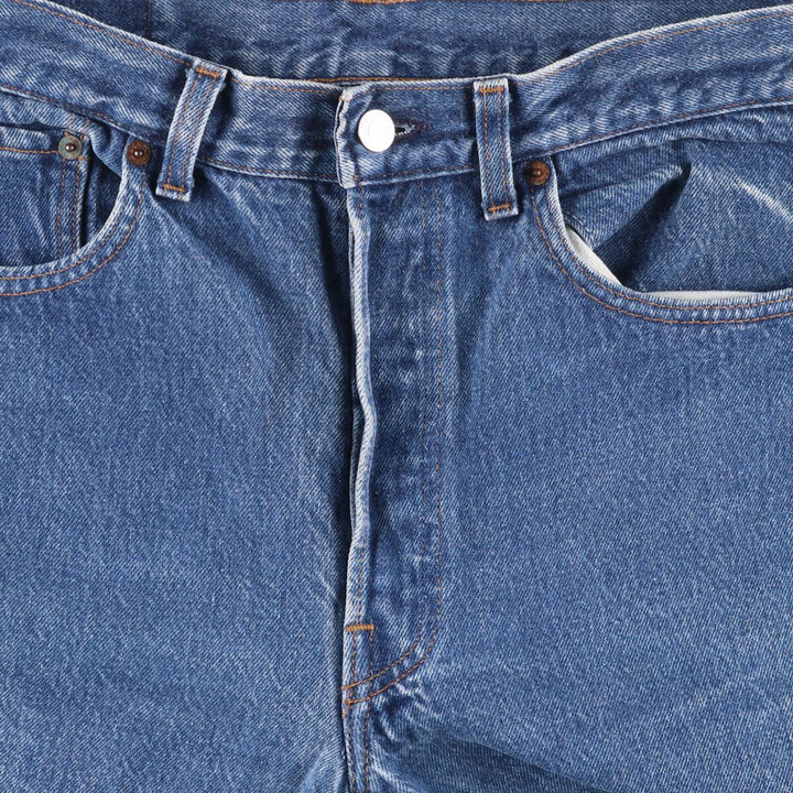 90'S Levi's 501-0115 Straight Denim Pants Made in USA Men's W32 Vintage cotton blue type Vintage Second Hand