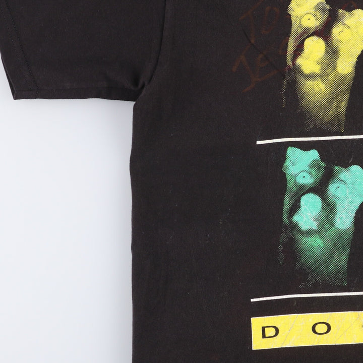 90'S NICEMAN KINGS x DOGMAN WORLD TOUR Signed Band T-Shirt Band T Made in USA Men's L Size Vintage cotton black type Vintage Second Hand