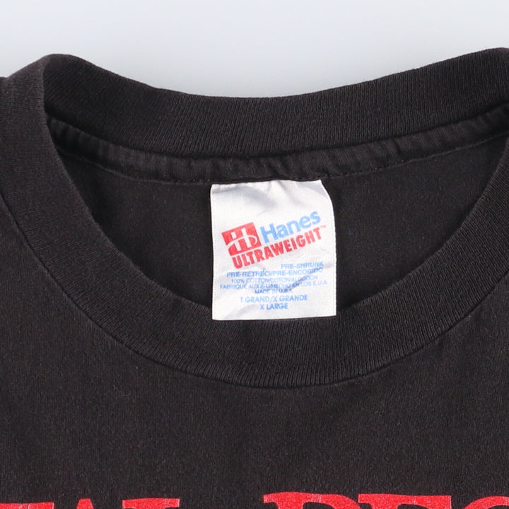 90'S Hanes Nazareth Total Recall Tour 1993 Tour Band T-Shirt, Made in USA, Men's XL, Vintage cotton black type Vintage Second Hand