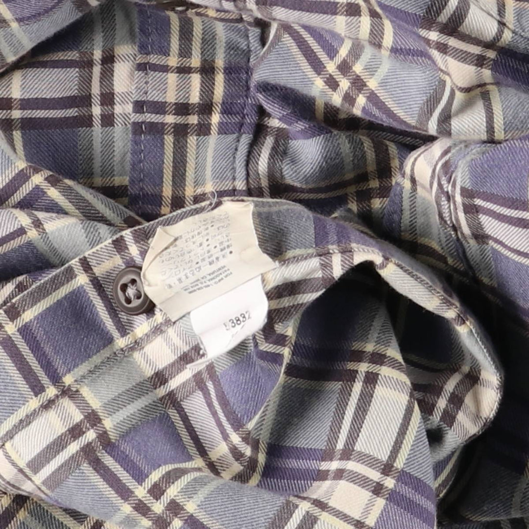 2000'S Patagonia Organic Cotton Long Sleeve Cotton Check Shirt (53832F6), Men's Size XL cotton blue type Vintage Second Hand
