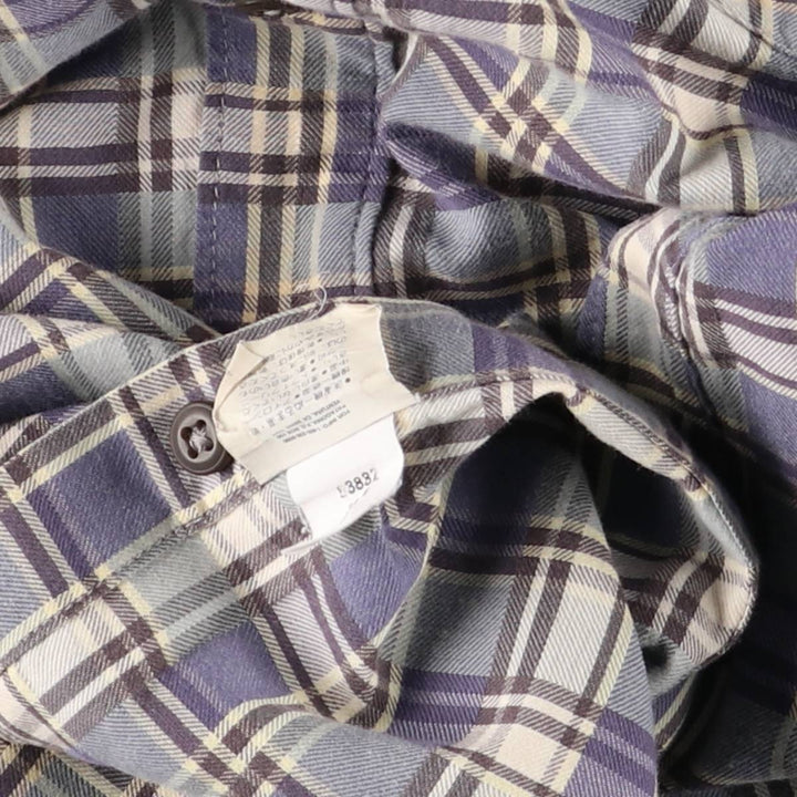 2000'S Patagonia Organic Cotton Long Sleeve Cotton Check Shirt (53832F6), Men's Size XL cotton blue type Vintage Second Hand