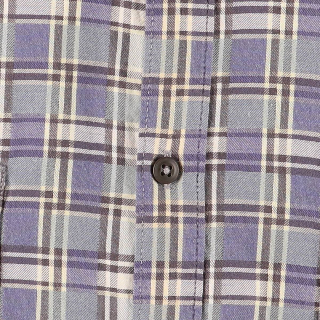 2000'S Patagonia Organic Cotton Long Sleeve Cotton Check Shirt (53832F6), Men's Size XL cotton blue type Vintage Second Hand