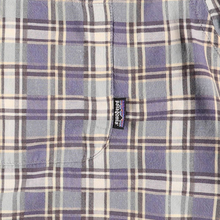 2000'S Patagonia Organic Cotton Long Sleeve Cotton Check Shirt (53832F6), Men's Size XL cotton blue type Vintage Second Hand