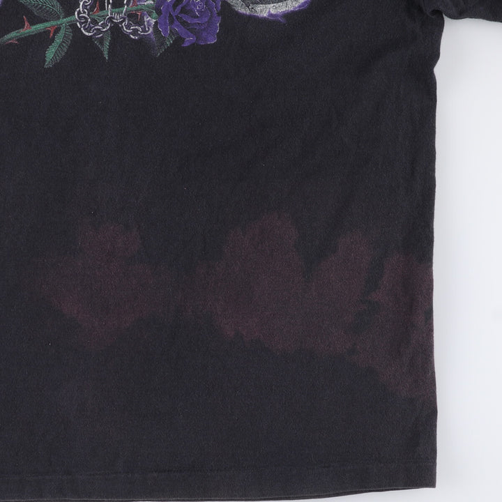 90'S Screen Stars Virgin Steal AGO OF CONSENT Long Sleeve T-Shirt Band T-Shirt Made in USA Vintage cotton black type Vintage Second Hand