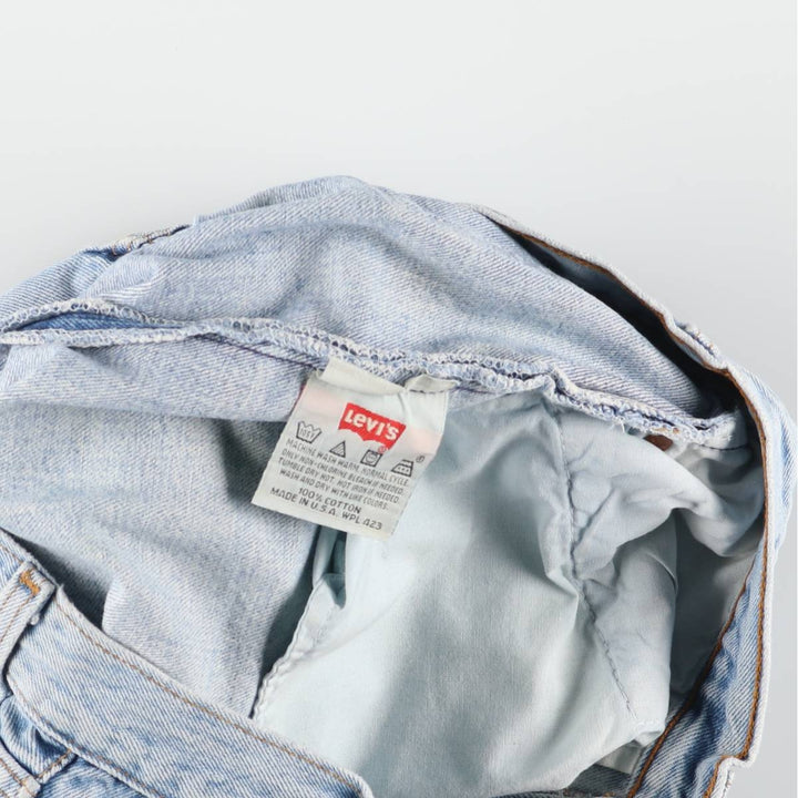 90'S Levi's 501-0193 Straight Denim Pants Made in USA Men's W30 Vintage cotton blue type Vintage Second Hand