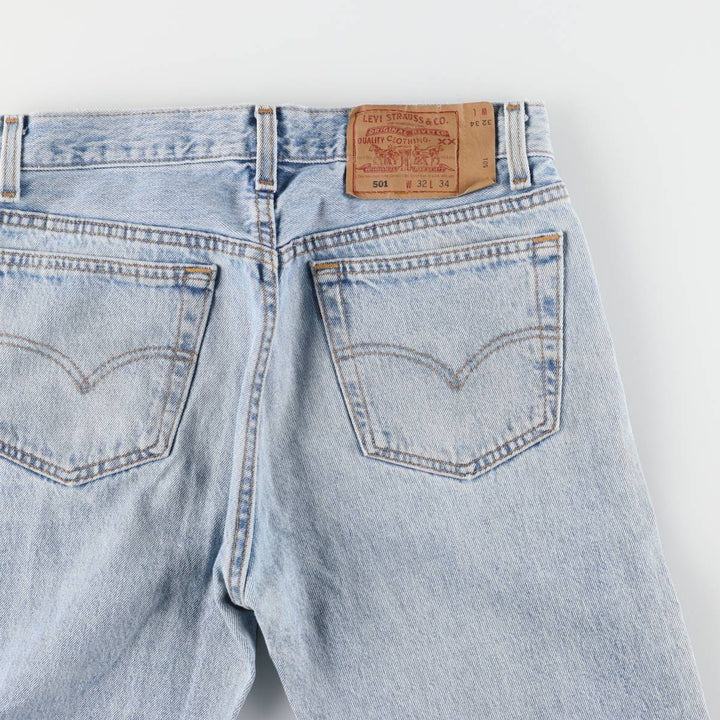90'S Levi's 501-0193 Straight Denim Pants Made in USA Men's W30 Vintage cotton blue type Vintage Second Hand