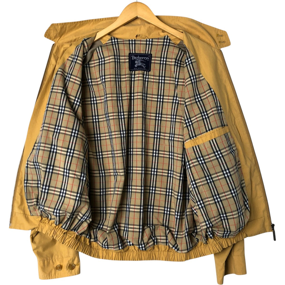 Burberry's Harrington Jacket Swing Top Men's XL cotton yellow type Vintage Second Hand