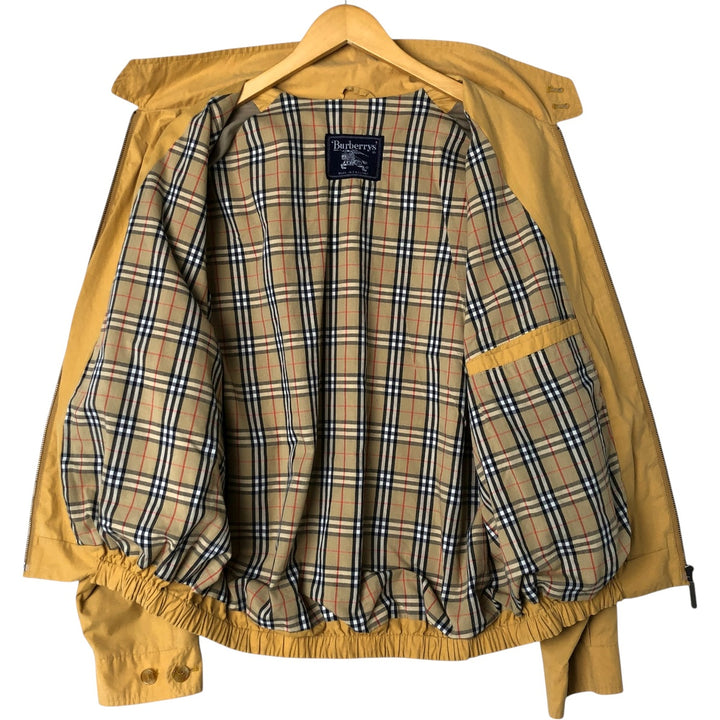 Burberry's Harrington Jacket Swing Top Men's XL cotton yellow type Vintage Second Hand