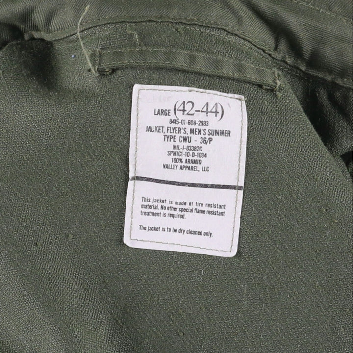 US military actual product CWU-36 Aramid Khaki type Vintage Second Hand