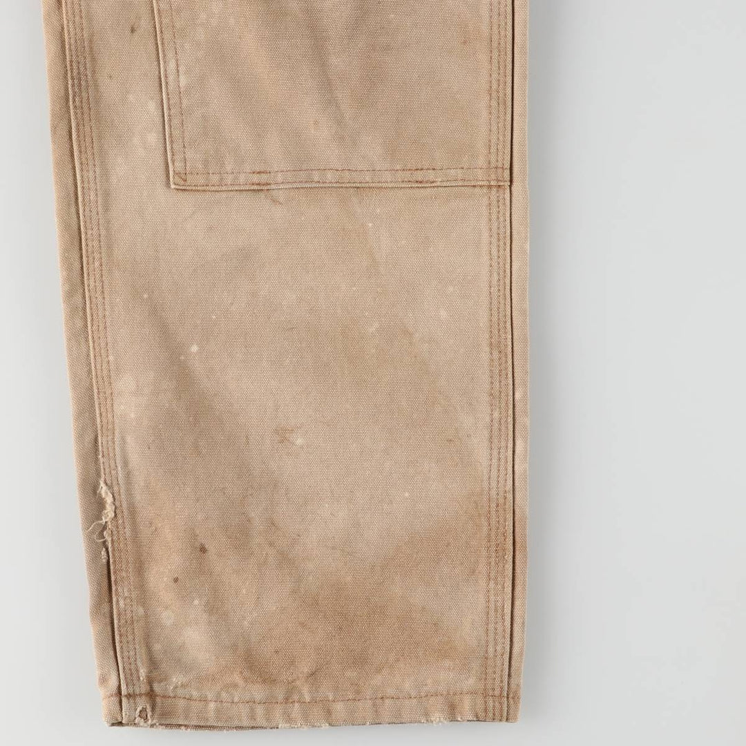 00'S Carhartt Dungaree Fit Double Knee Duck Painter Pants Men's W31 equivalent cotton Beige type Vintage Second Hand