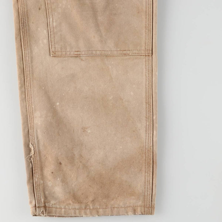 00'S Carhartt Dungaree Fit Double Knee Duck Painter Pants Men's W31 equivalent cotton Beige type Vintage Second Hand
