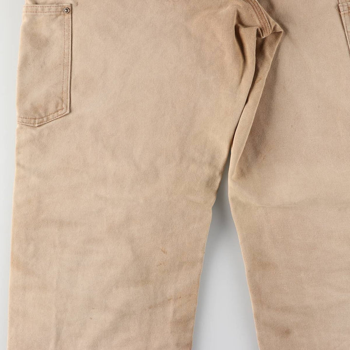 00'S Carhartt Dungaree Fit Double Knee Duck Painter Pants Men's W31 equivalent cotton Beige type Vintage Second Hand