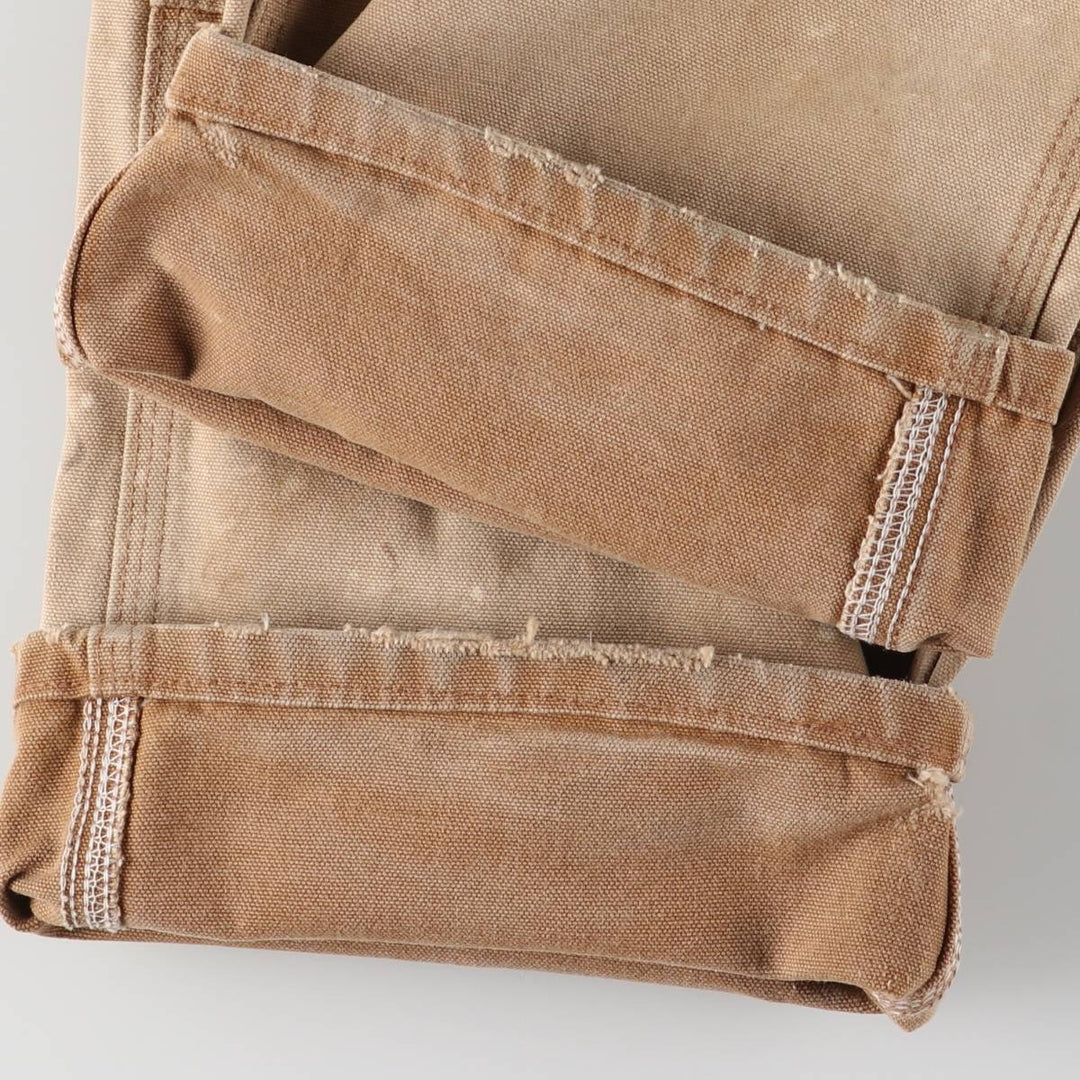 00'S Carhartt Dungaree Fit Double Knee Duck Painter Pants Men's W31 equivalent cotton Beige type Vintage Second Hand