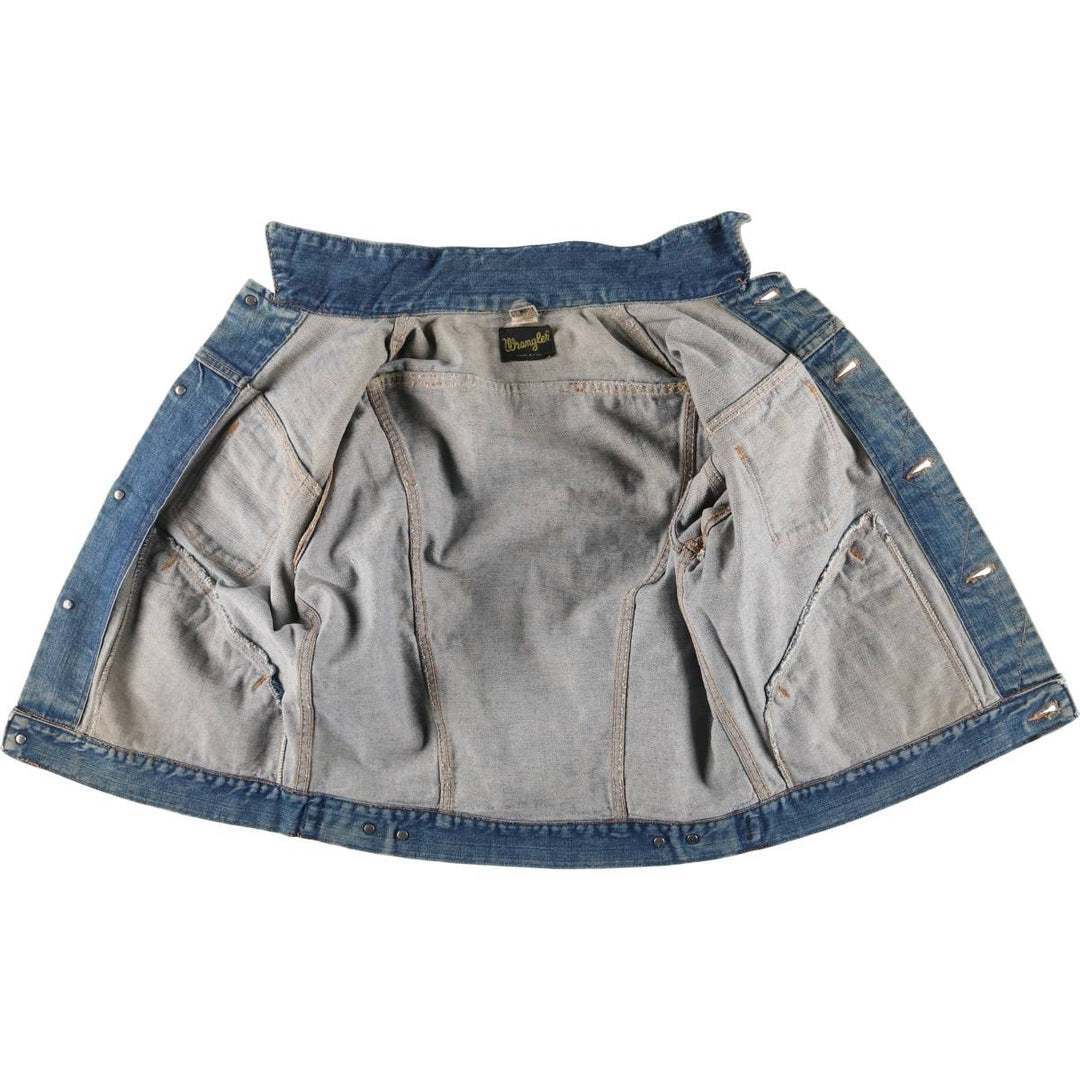 Vintage 70'S Wrangler denim jacket, made in the USA, size L for men unknown blue type Vintage Second Hand