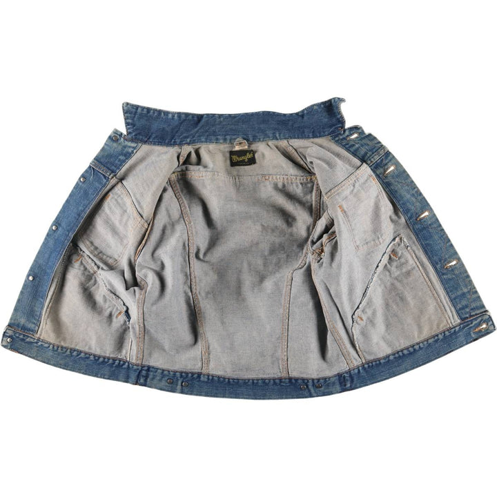 Vintage 70'S Wrangler denim jacket, made in the USA, size L for men unknown blue type Vintage Second Hand