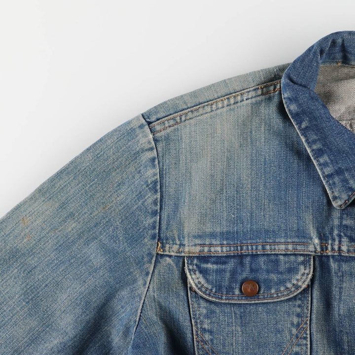 Vintage 70'S Wrangler denim jacket, made in the USA, size L for men unknown blue type Vintage Second Hand