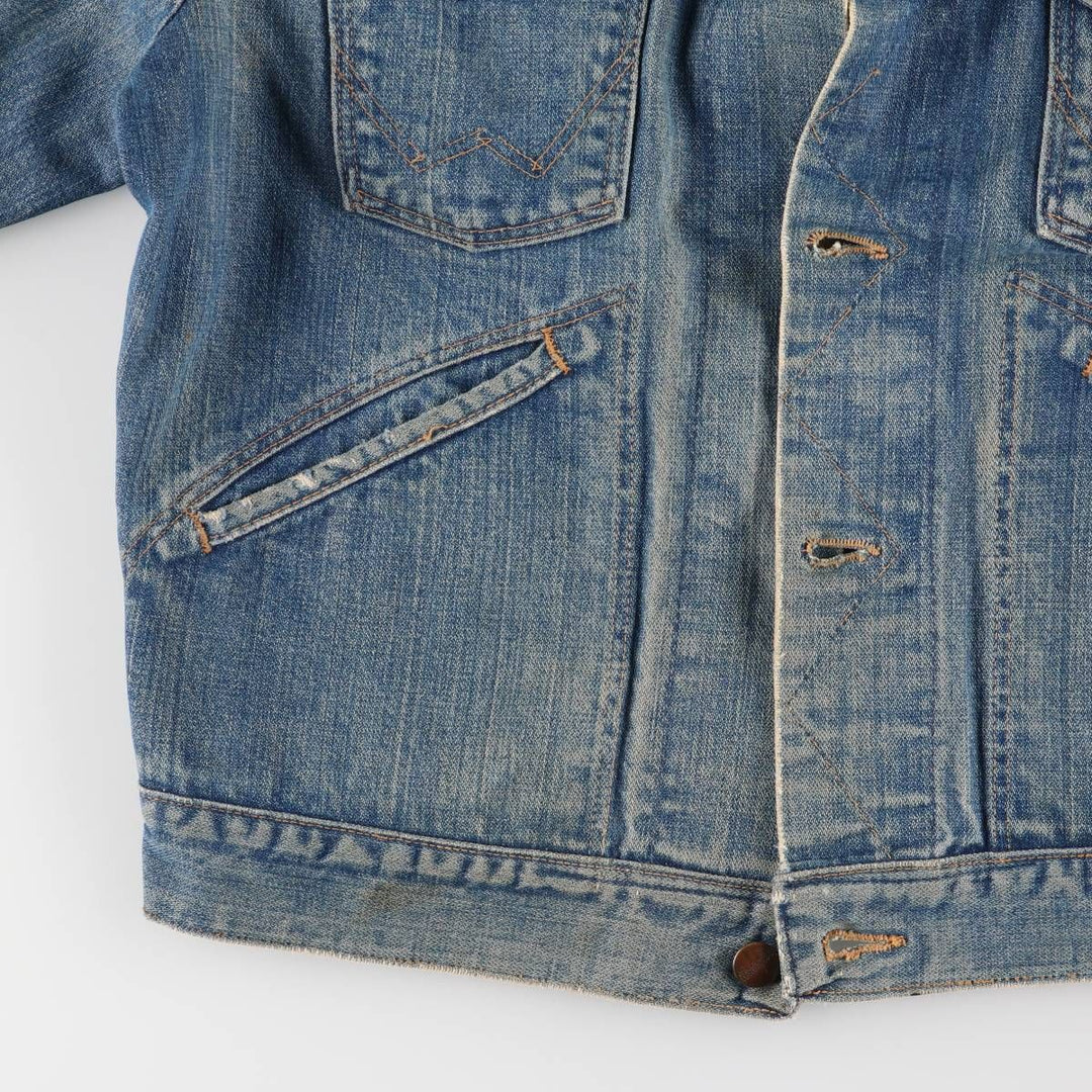 Vintage 70'S Wrangler denim jacket, made in the USA, size L for men unknown blue type Vintage Second Hand