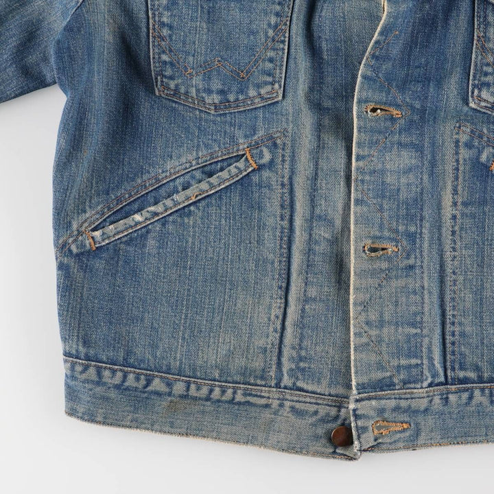 Vintage 70'S Wrangler denim jacket, made in the USA, size L for men unknown blue type Vintage Second Hand