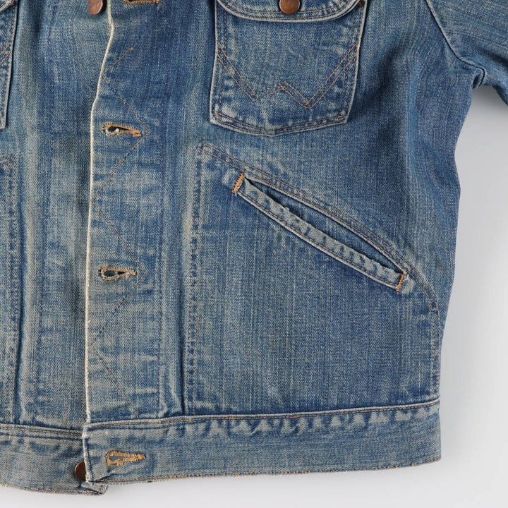 Vintage 70'S Wrangler denim jacket, made in the USA, size L for men unknown blue type Vintage Second Hand