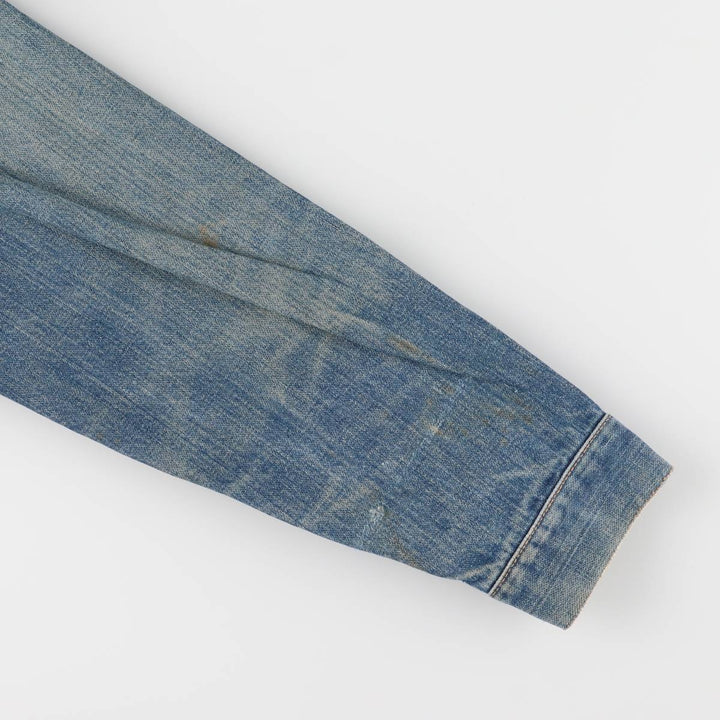 Vintage 70'S Wrangler denim jacket, made in the USA, size L for men unknown blue type Vintage Second Hand